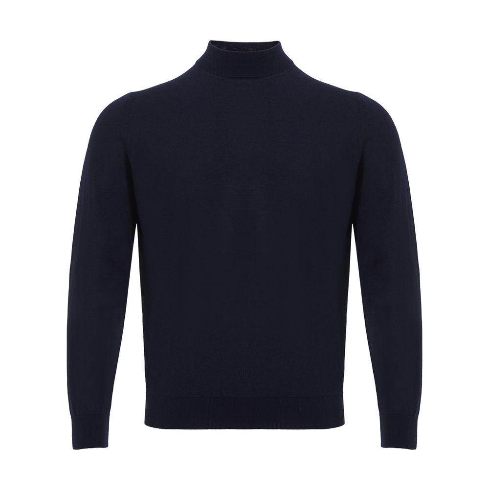 Colombo Elegant Cashmere Blue Sweater for Men