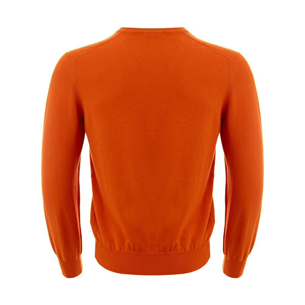 Gran Sasso Elegant Cotton Orange Sweater for Men