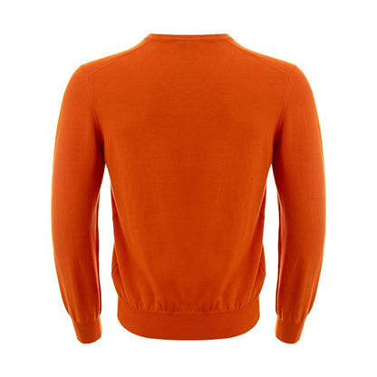 Gran Sasso Elegant Cotton Orange Sweater for Men