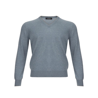 Gran Sasso Elegant Cashmere Sweater in Chic Gray