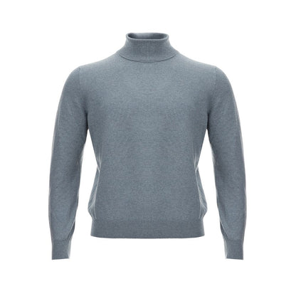 Gran Sasso Elegant Cashmere Gray Men's Sweater