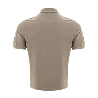 Gran Sasso Beige Cotton Polo Shirt - Timeless Elegance