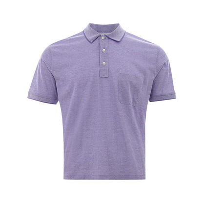 Gran Sasso Elegant Purple Cotton Polo Shirt for Men