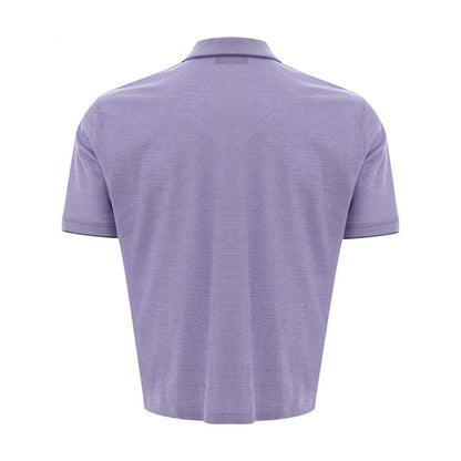 Gran Sasso Elegant Purple Cotton Polo Shirt for Men