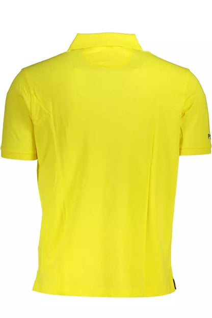 La Martina Elegant Yellow Cotton Polo Shirt
