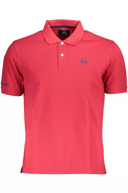 La Martina Elegant Pink Cotton Polo Shirt
