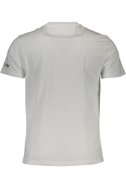 La Martina Embroidered Logo White Tee for Men