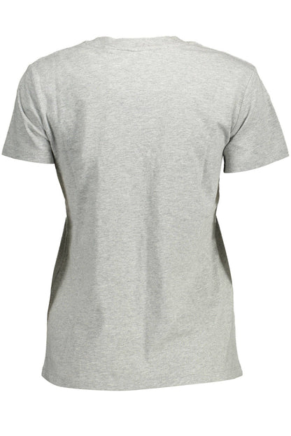 Levi's Chic Gray Round Neck Cotton Tee