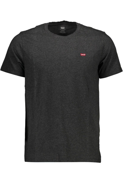 Levi's Classic Gray Cotton Tee with Logo