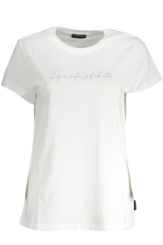 North Sails Embroidered Organic Cotton Tee - Pristine White