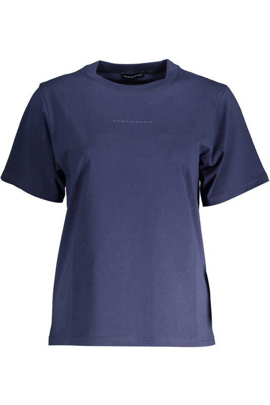 North Sails Blue Organic Cotton Tee with Iconic Print