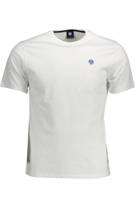 North Sails Elegant White Round Neck Cotton Tee