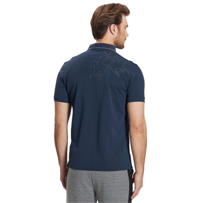 La Martina Elegant Cotton Polo with Exclusive Patchwork