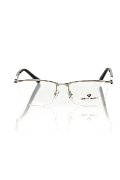 Frankie Morello Elegant Black Clubmaster Eyeglasses