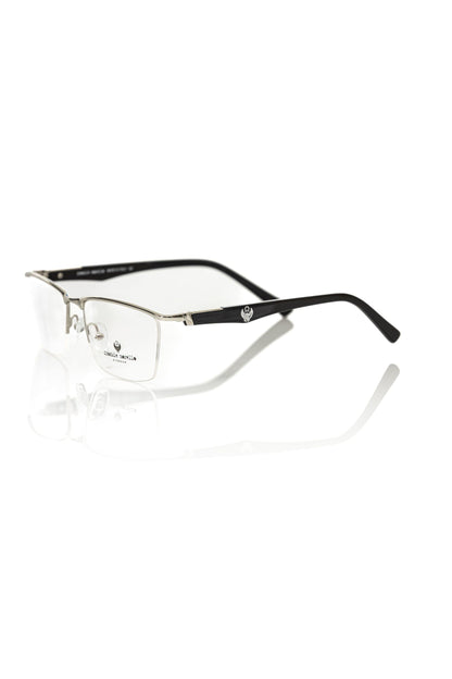 Frankie Morello Elegant Black Clubmaster Eyeglasses