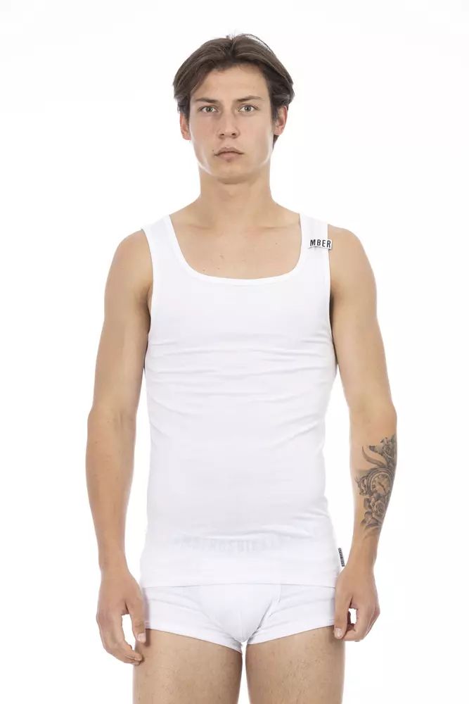 Bikkembergs Sleek Bi-Pack Stretch Cotton Men's Tank Top