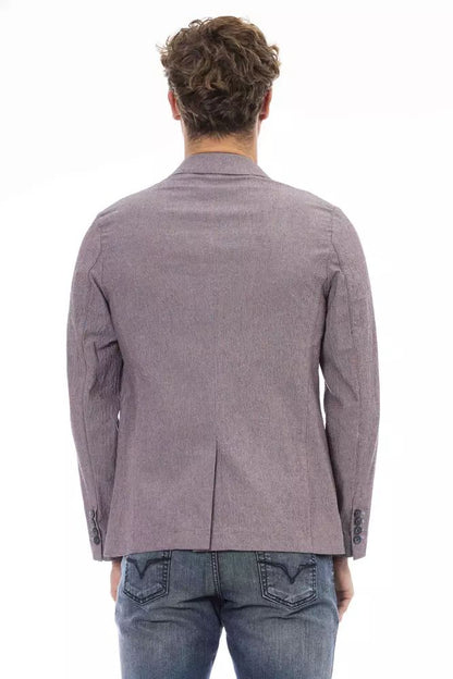 Distretto12 Elegant Purple Fabric Jacket