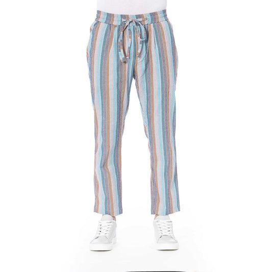 Distretto12 Light Blue Polyester Jeans & Pant