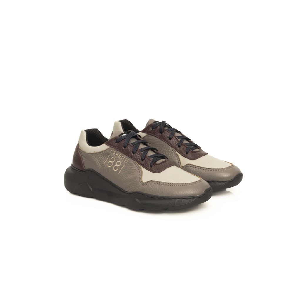 Cerruti 1881 Beige COW Leather Sneaker