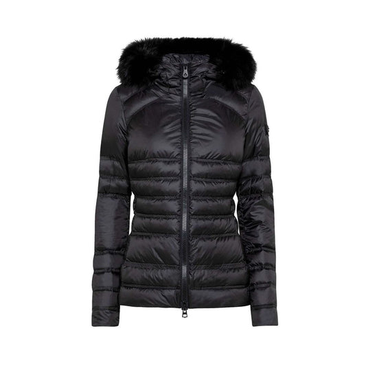 Peuterey Chic Black Fur-Trimmed Winter Jacket