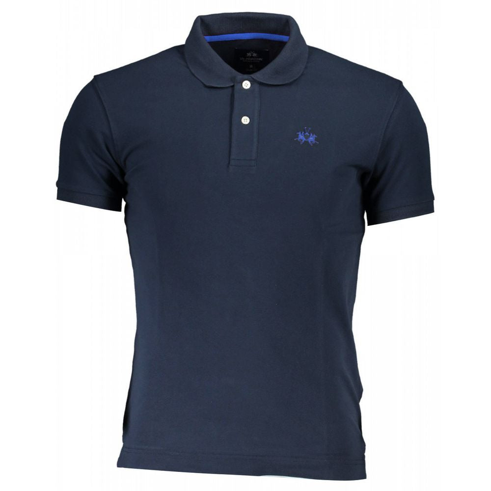 La Martina Elegant Short-Sleeved Polo for Men - Embroidered Logo