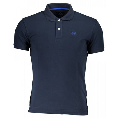 La Martina Elegant Short-Sleeved Polo for Men - Embroidered Logo