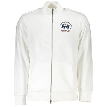 La Martina Elegant Cotton Blend Zippered Sweater