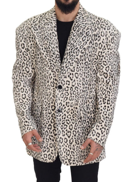 Dolce & Gabbana Elegant White Slim-Fit Blazer