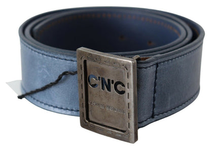 Costume National Elegant Blue Leather Fashion Belt