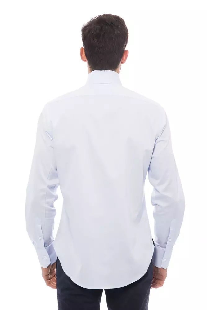 Billionaire Italian Couture Embroidered Monogram Cotton Shirt