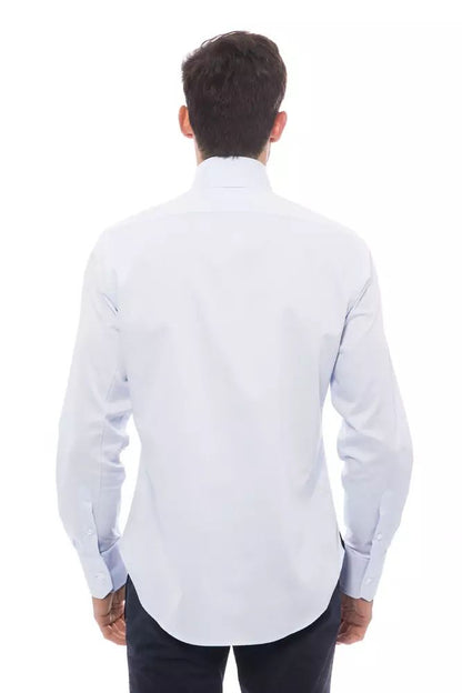 Billionaire Italian Couture Embroidered Monogram Cotton Shirt