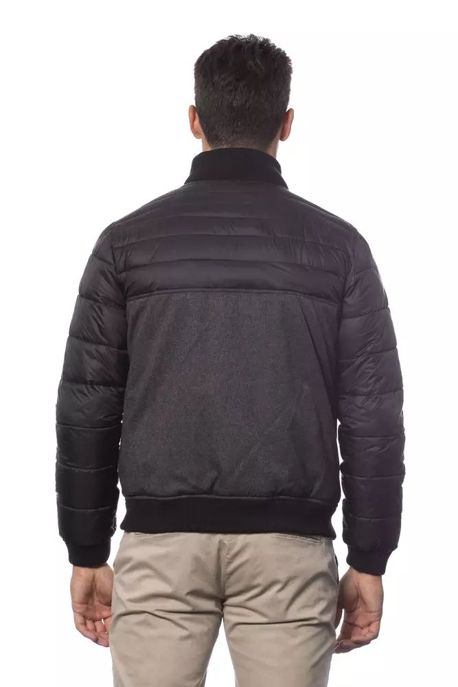 Verri Sleek Gray Bomber Jacket for Men