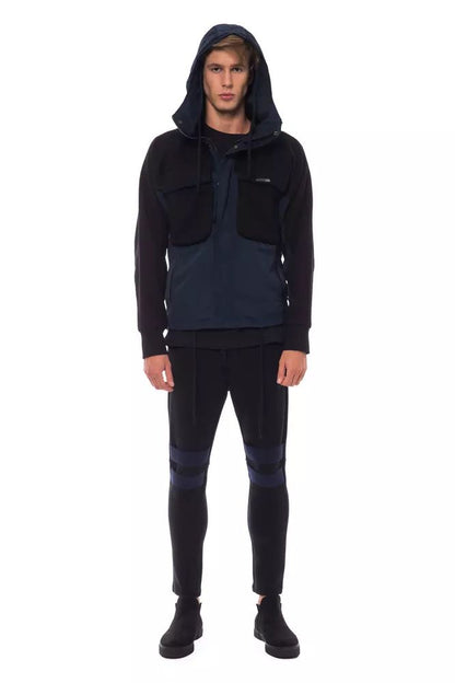 Nicolo Tonetto Elegant Wool Blend Hooded Jacket