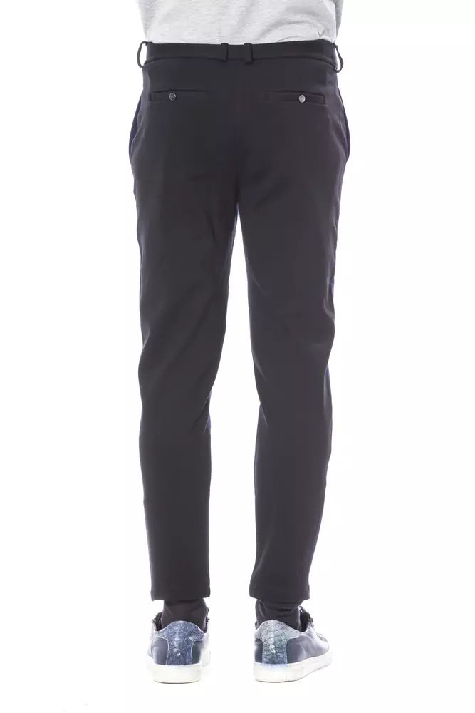 Verri Elegant Slim Fit Blue Trousers