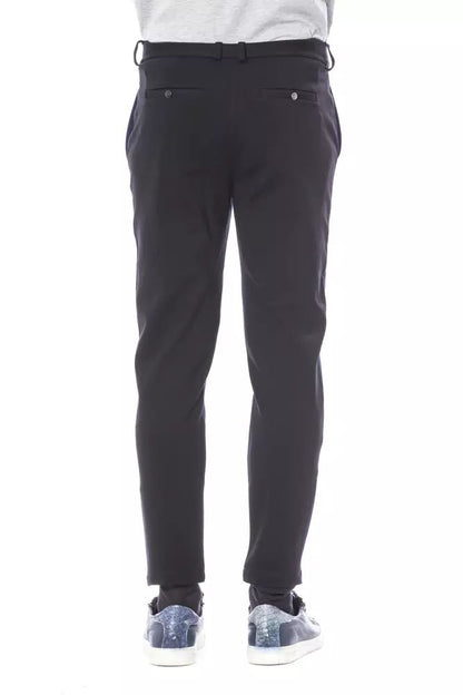 Verri Elegant Slim Fit Blue Trousers