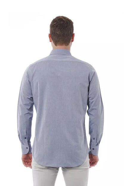 Bagutta Elegant Gray Italian Collar Shirt