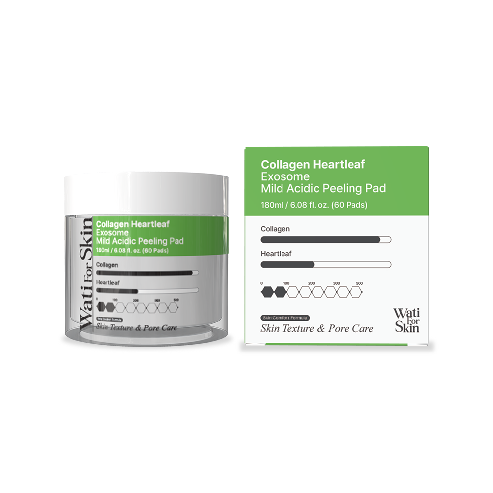 Wati for Skin Collagen Heartleaf Exosome Mildly Acidic Peeling Pad