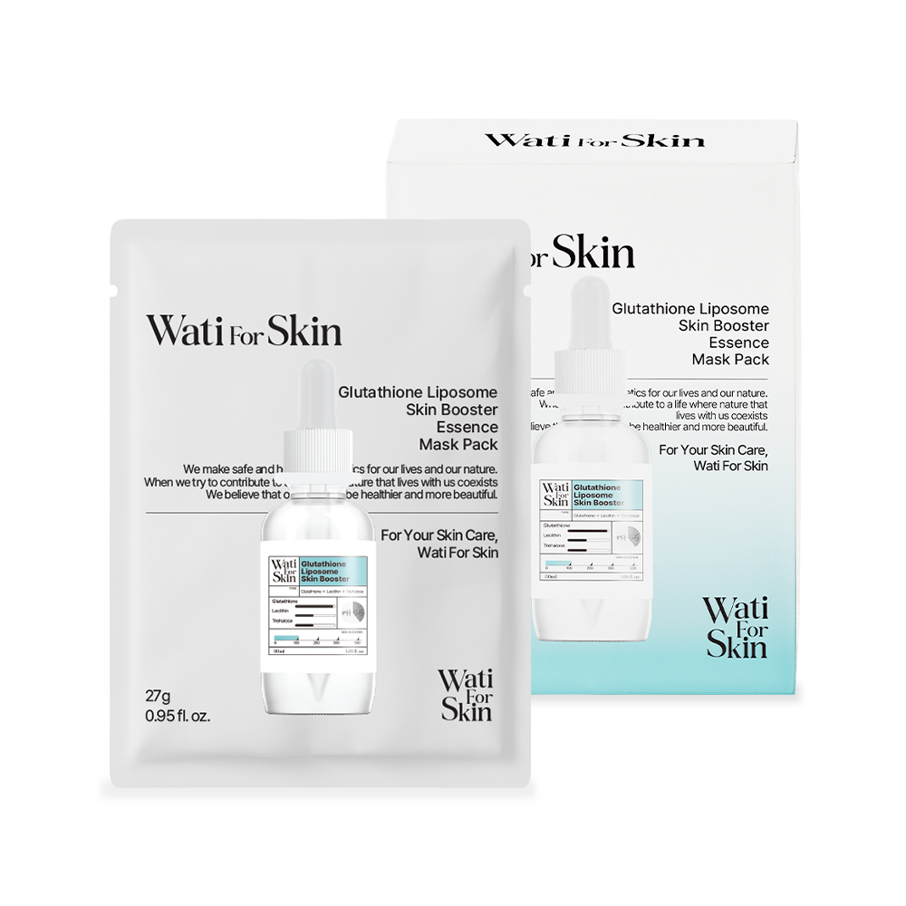 Wati for Skin Glutathione Liposome Skin Booster Essence Mask Pack (10 Sheets)