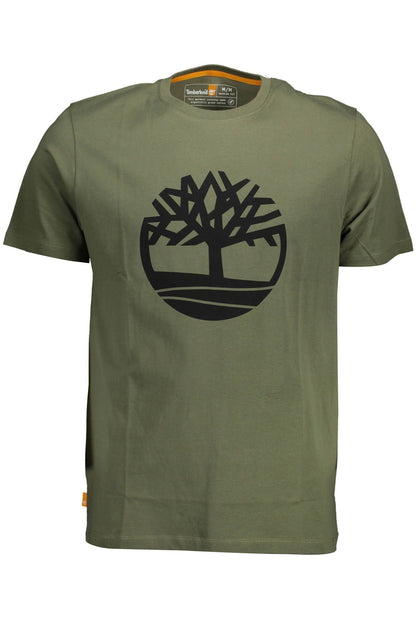 Timberland Green Organic Cotton Tee with Signature Logo