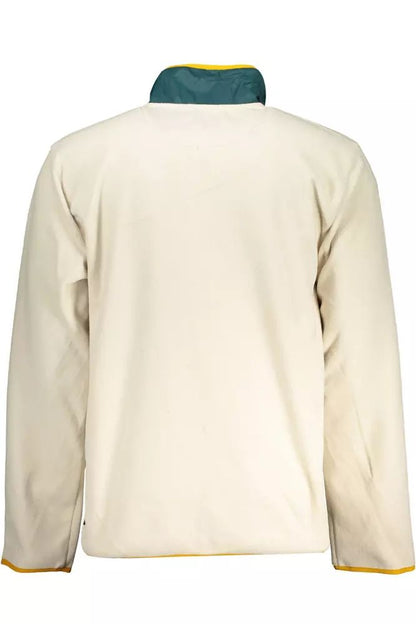Vans Beige Contrast Zip Fleece Sweatshirt